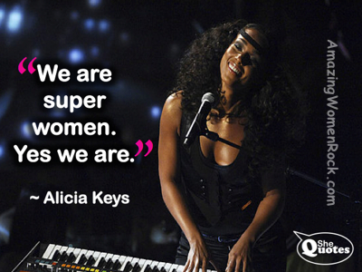 Alicia Keys superwomen