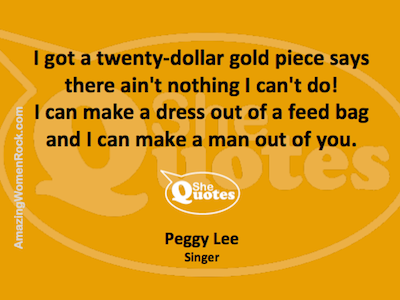 Peggy Lee man out of you
