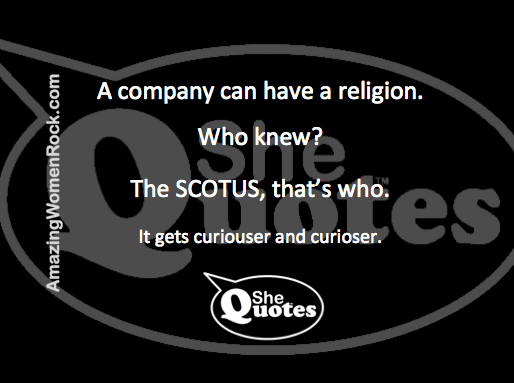 #SheQuotes SCOTUS religion