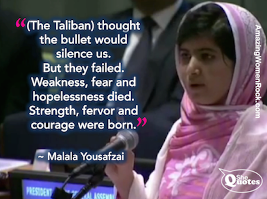 Malala courage was born