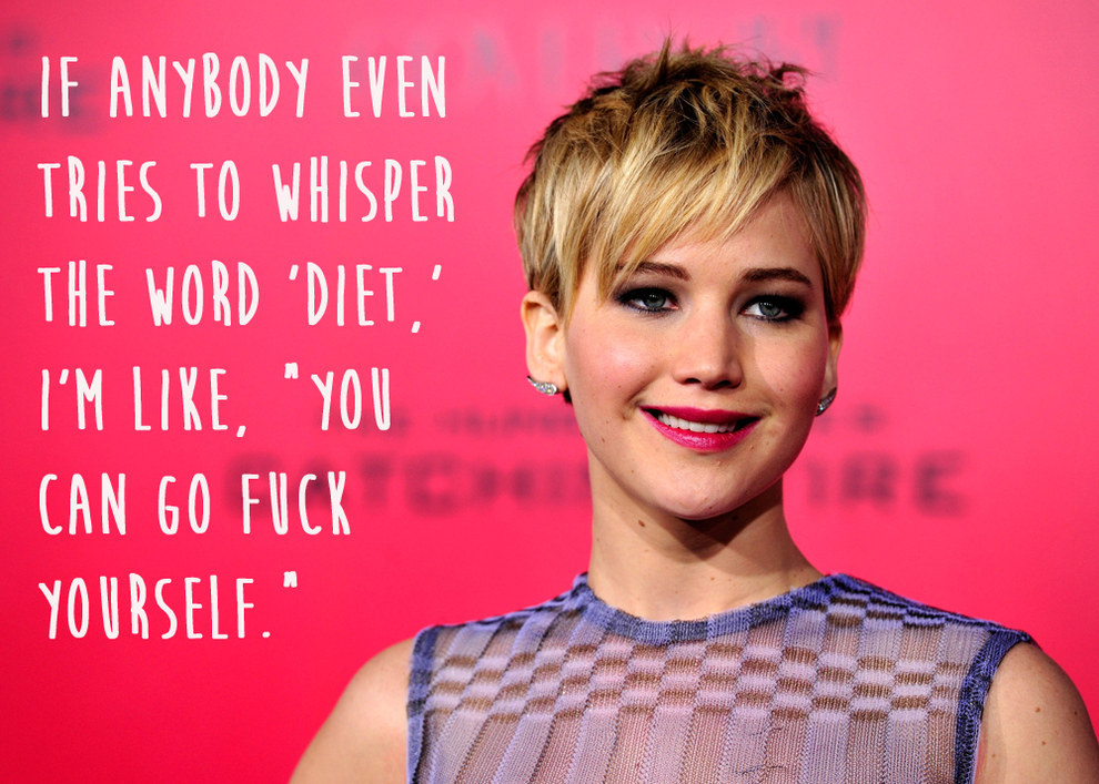 Jennifer Lawrence doesn't diet