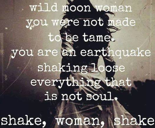 #SheQuotes wild moon woman