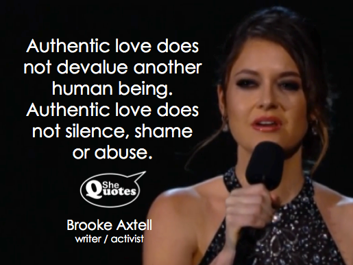 Brooke Axtell shares authentic love