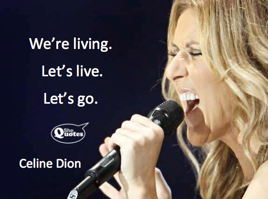 Celine Dion let's live