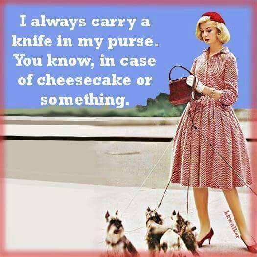 Others carry a knife in your purse