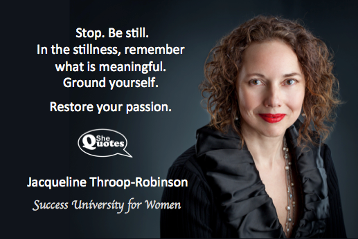 Jacqueline Throop-Robinson restore your passion