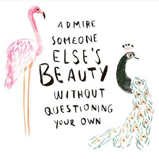 admire someone else's beauty