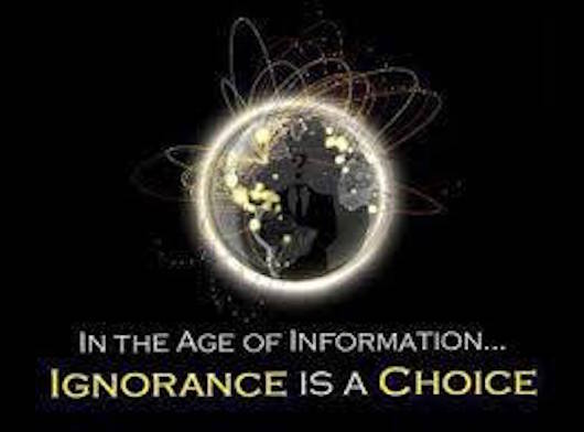 Ignorance is a choice