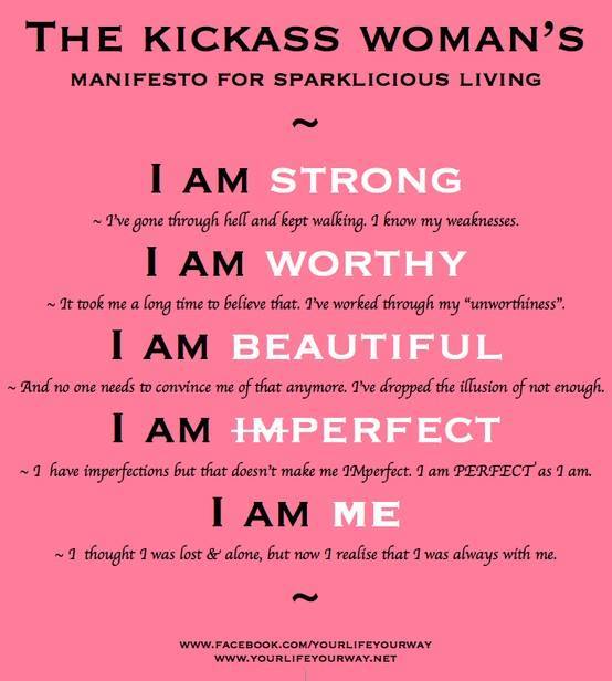Kickass woman's manifesto