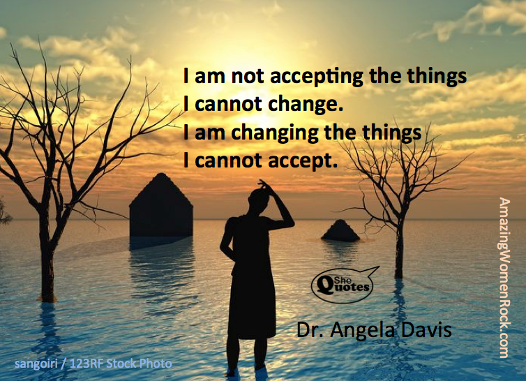 Dr. Angela Davis cannot accept